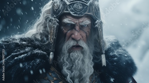 Odin - The nordic god of wisdom.generative ai
 photo