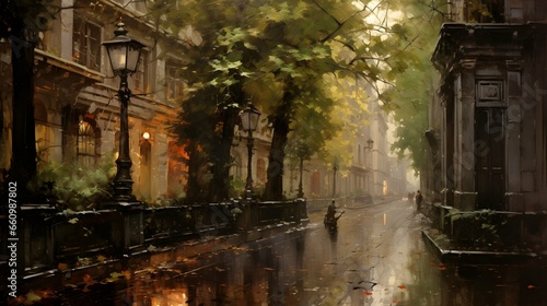 Rain  Rainy day background illustration wallpaper design