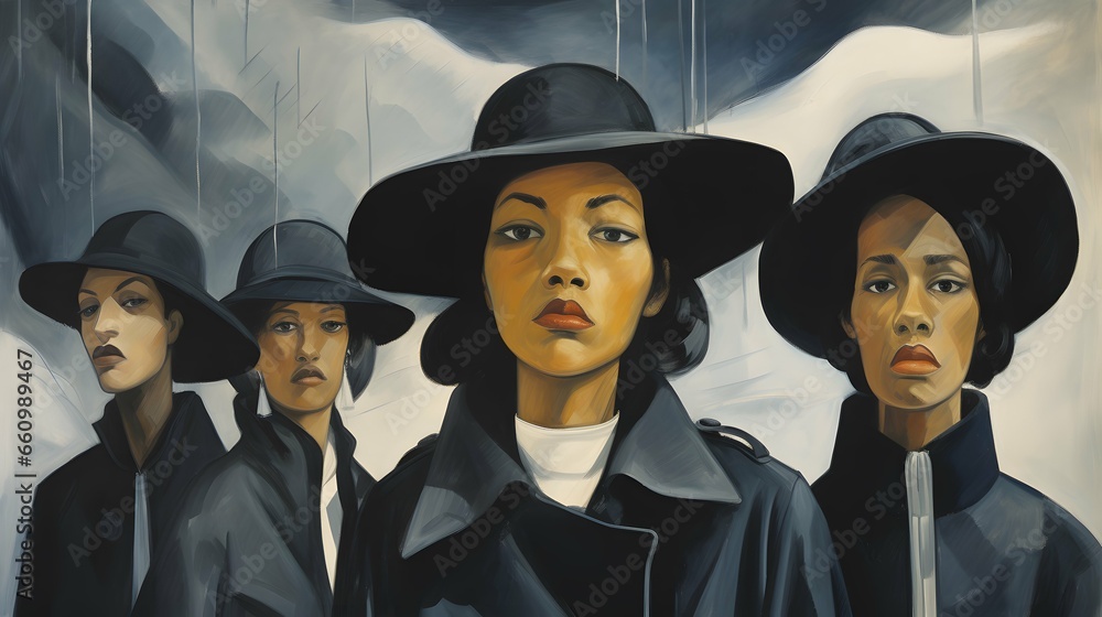 Obraz premium Rain, Rainy day background illustration wallpaper design