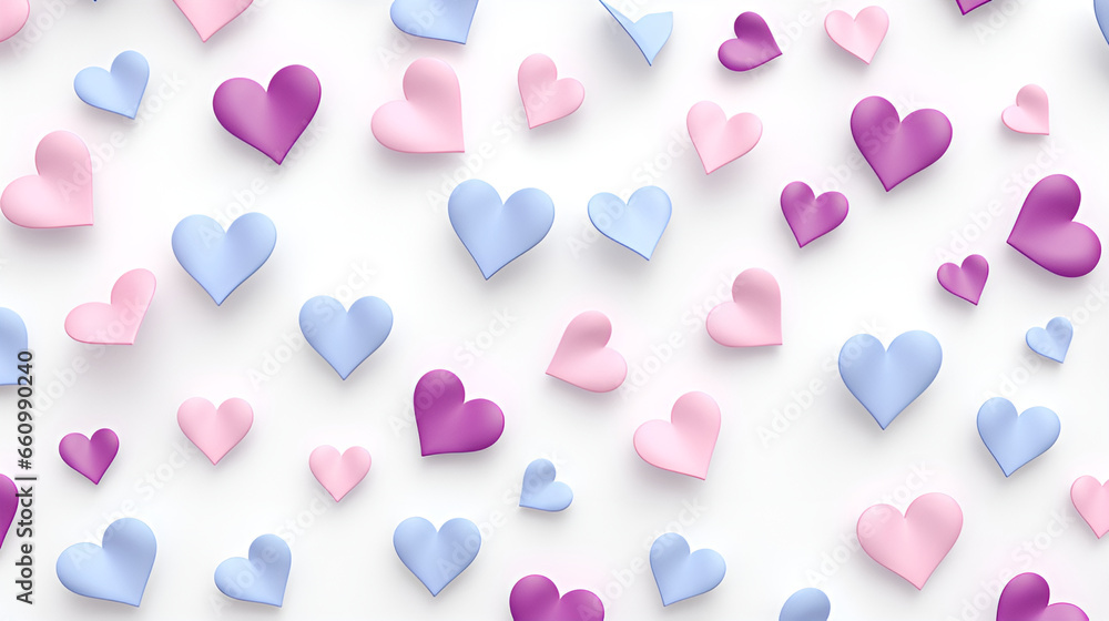 seamless pattern with hearts | generative ai seamless pattern with hearts | generative ai