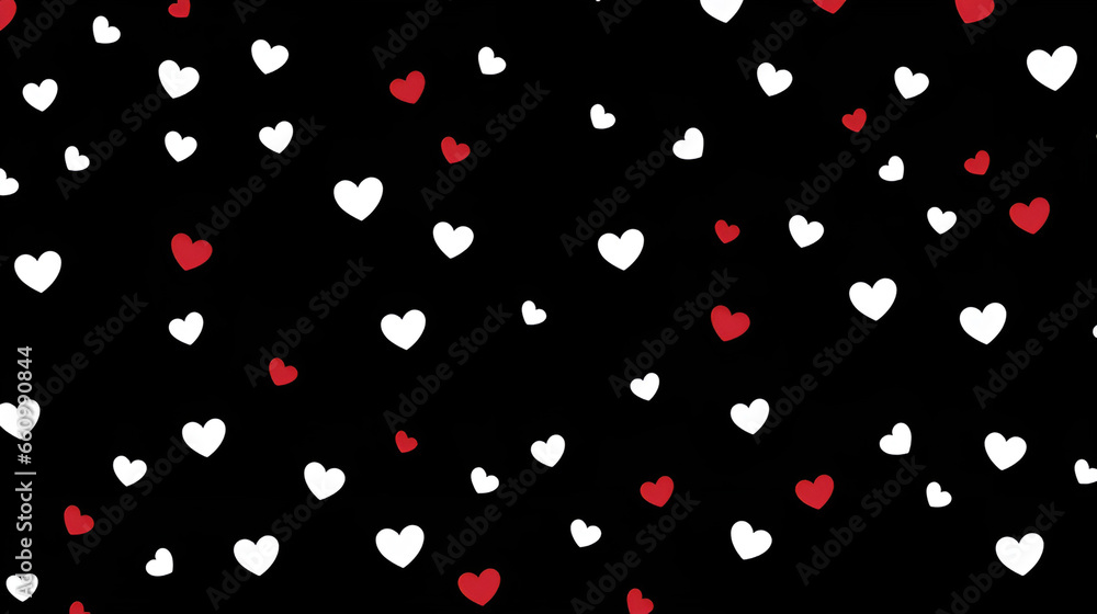 seamless pattern with hearts | generative ai seamless pattern with hearts | generative ai