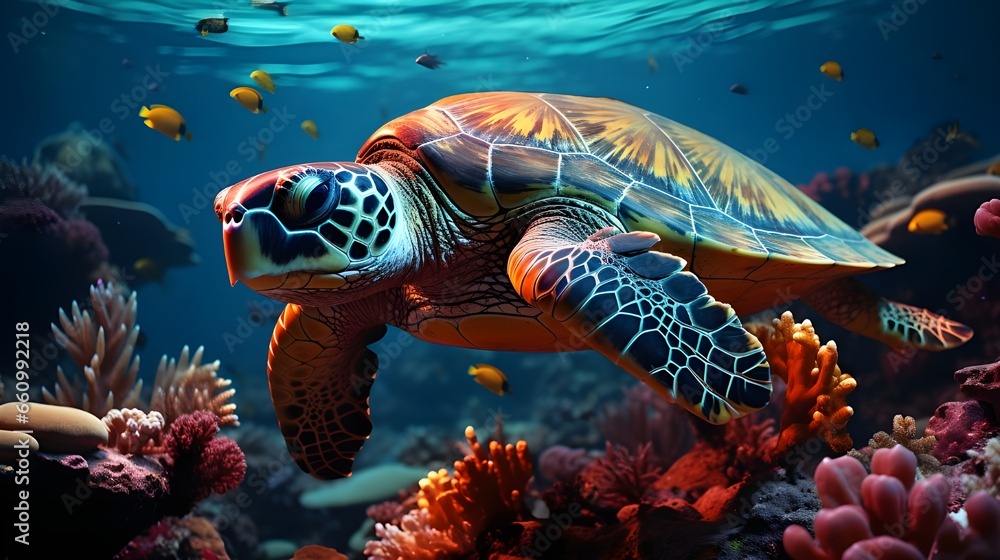 Green sea turtle Generative AI Green sea turtle Generative AI