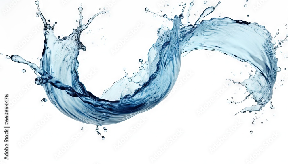 Obraz premium water splash isolated on white background