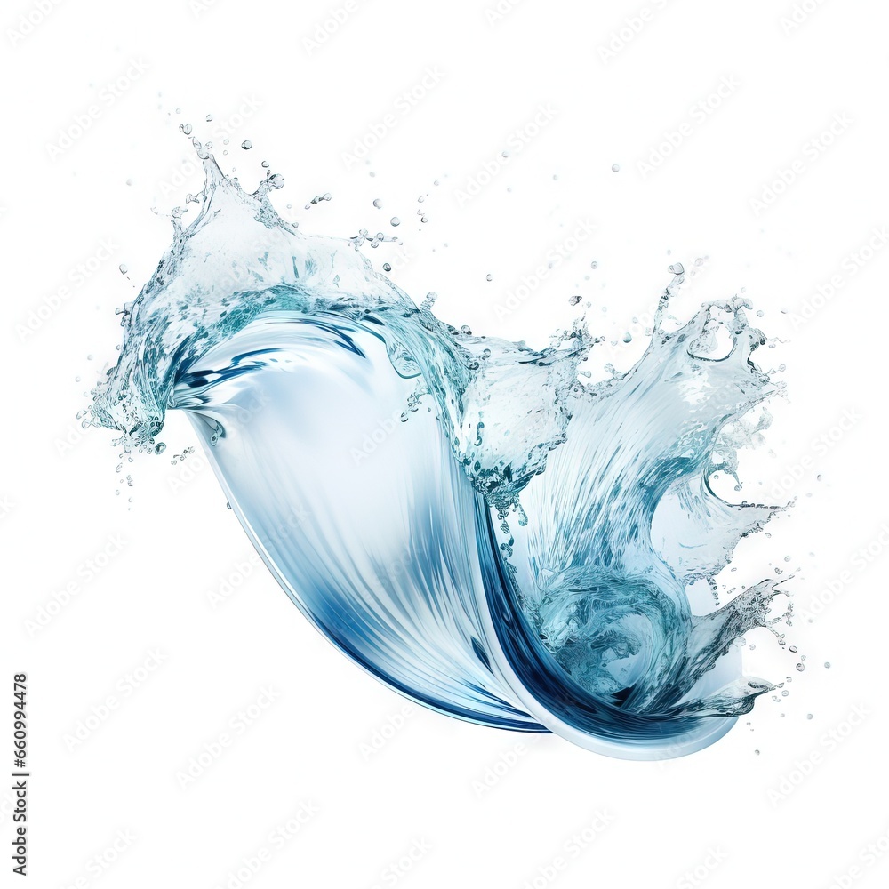 water splash isolated on white background water splash isolated on white background
