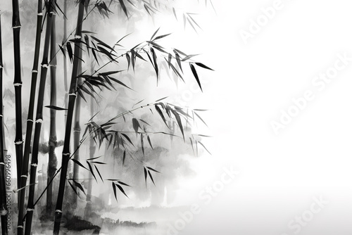 Bamboo forest background photo