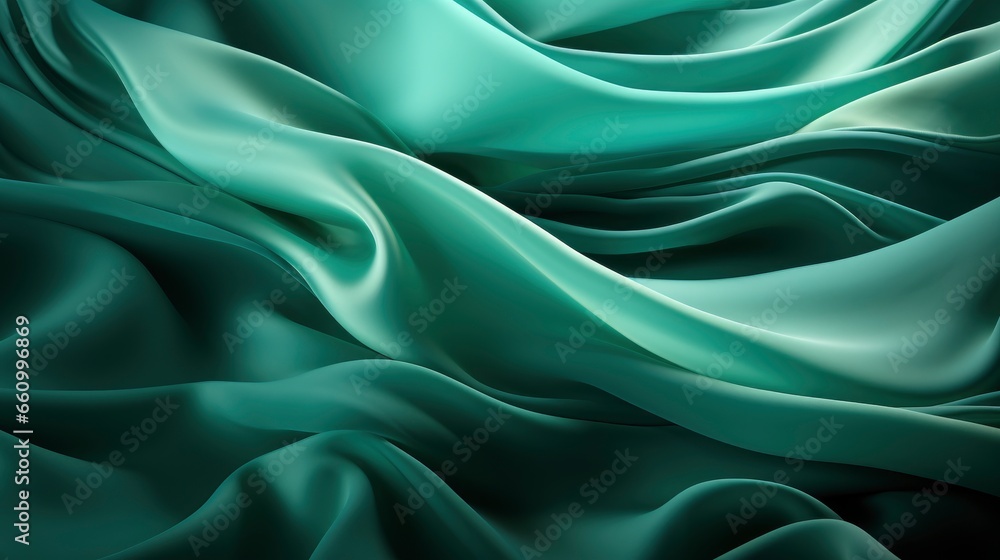 Fototapeta premium Green shades wavy background , Background Image,Desktop Wallpaper Backgrounds, HD