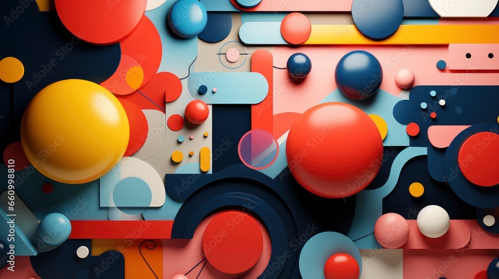 Memphis geometric background with abstract shapes , Background Image,Desktop Wallpaper Backgrounds, HD