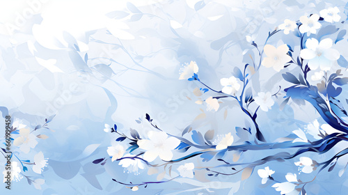 blue and white background | generative ai © No34
