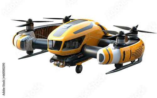 3D Cargo Drone Cartoon Transparent PNG