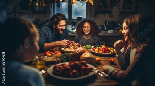 Thanksgiving Bliss  A Family Feast to Remember  Generative AI