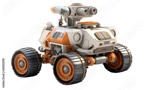 3D Cartoon Representation Exploration Rover Transparent PNG