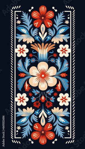 Romanian traditional pattern illustration 