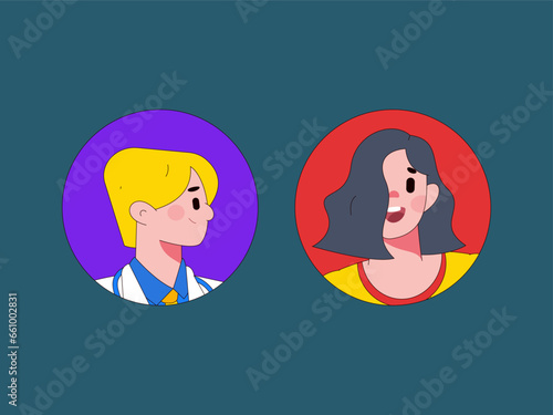 Business People Flat Vector Concept Operation Hand Drawn Illustration 