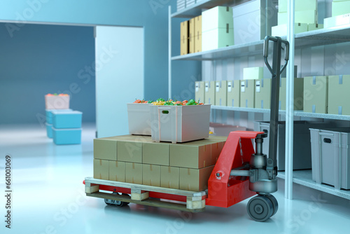 Forklift . Warehouse automa...
