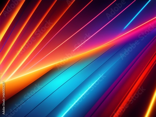 abstract multicolor spectrum background, neon rays and colorful glowing lines