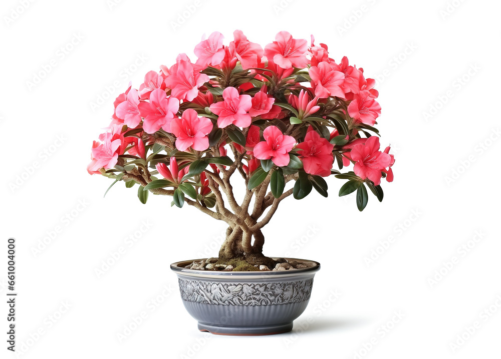 Image of beautiful adenium somalense in a pot on white background. Flower. Image of beautiful adenium somalense in a pot on white background. Flower.