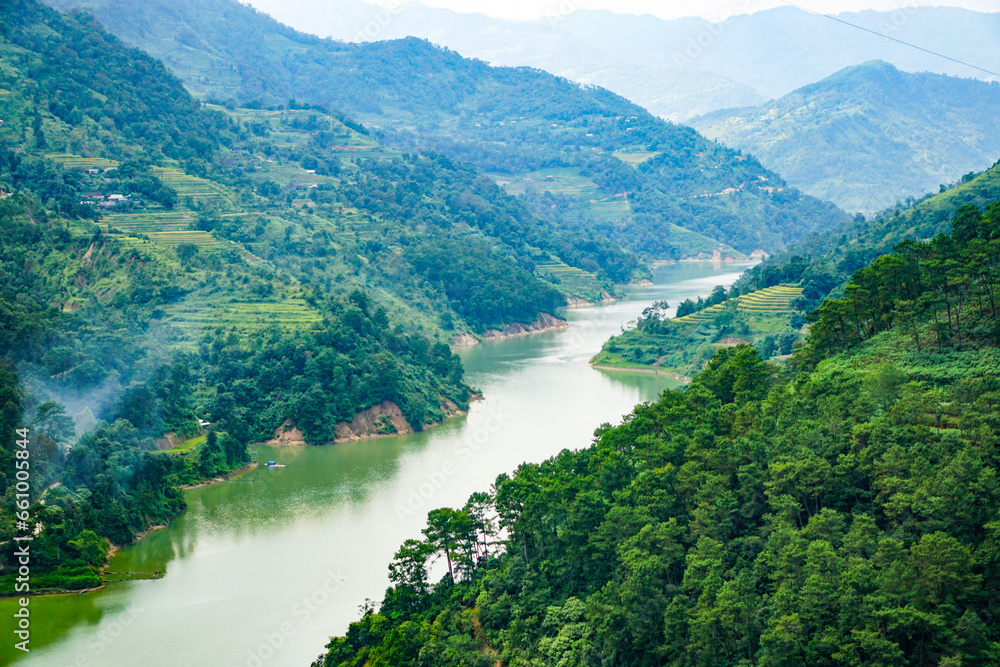 a Part of Nho Que River in Ha Giang, Northern Vietnam