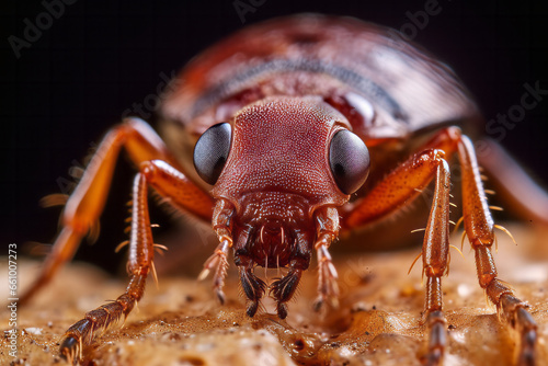 Macro close up of a beg bug insect