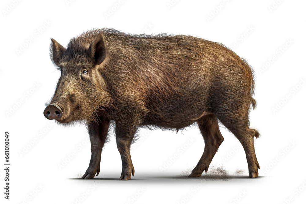 wild boar isolated on white,Majestic Stance: A Wild Boar in Profile,wild boar isolated on white background wild boar isolated on white,Majestic Stance: A Wild Boar in Profile,wild boar isolated on white background