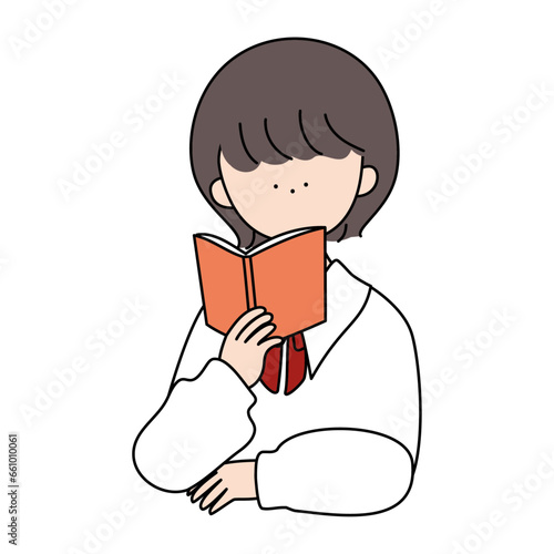 本を読む女の子