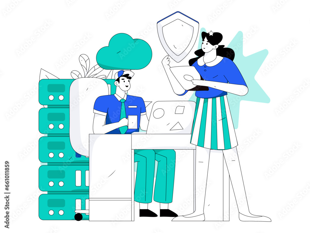 Business People Flat Vector Concept Operation Hand Drawn Illustration
Business People Flat Vector Concept Operation Hand Drawn Illustration