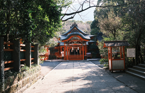 美しい枚聞神社の風景
