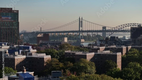 Astoria and The Robert F. Kennedy bridge at sunrise photo