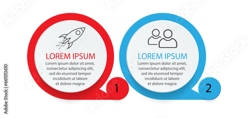 infographic template design, minimalist concept, interconnected circles with 9 steps, lines and colors in each step, good for your business presentation