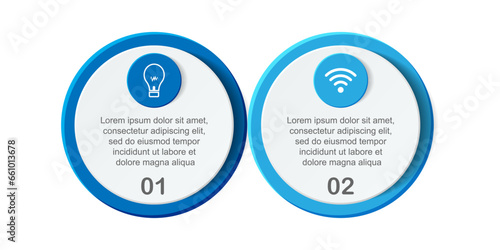 infographic template design, minimalist concept, interconnected circles with 9 steps, lines and colors in each step, good for your business presentation