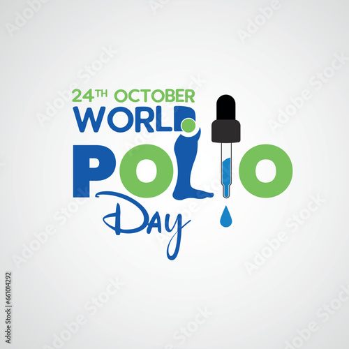24th October World Polio Day Illustration Templet