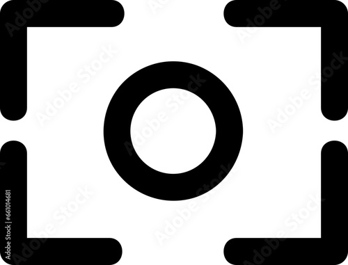 camera ui icon, focus camera icon