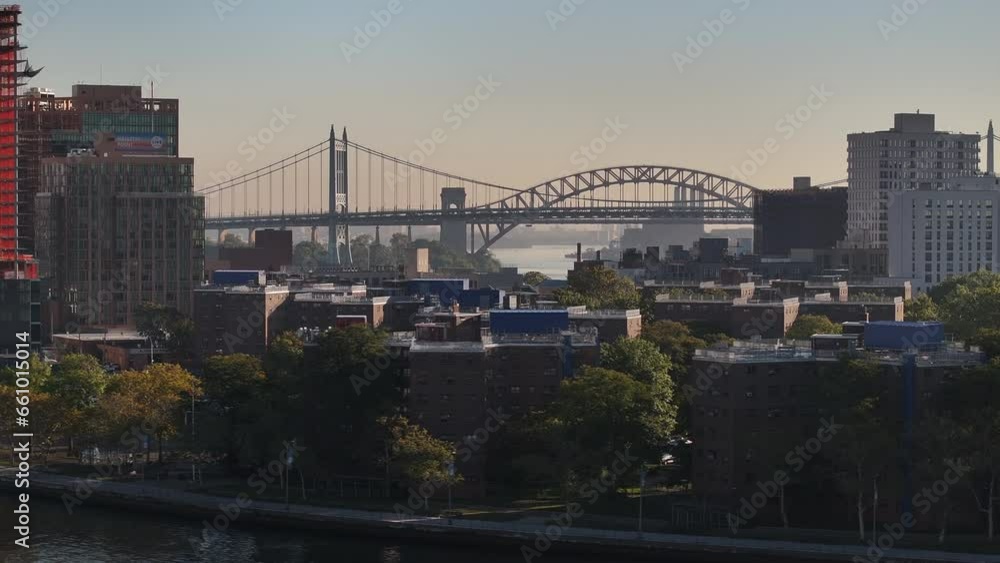 Astoria and The Robert F. Kennedy bridge at sunrise Astoria and The Robert F. Kennedy bridge at sunrise
