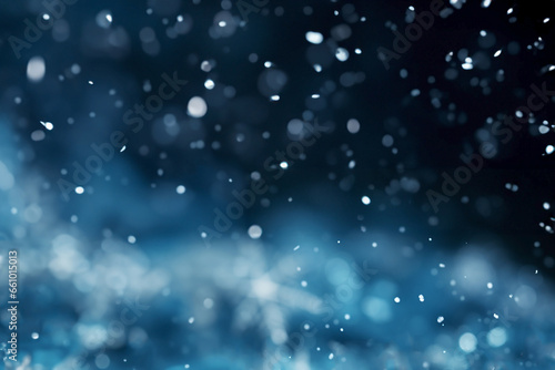 winter background with sparkling snowflakes