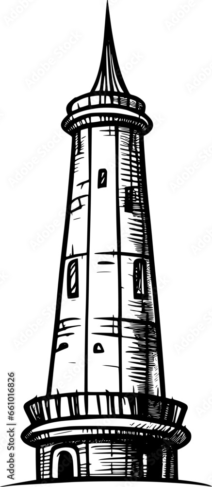 Obraz premium tower cartoon