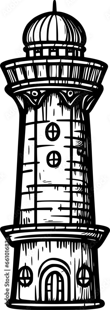 Obraz premium tower cartoon