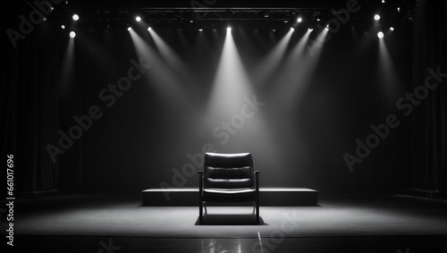 Solitude in the Spotlight: An Empty Stage