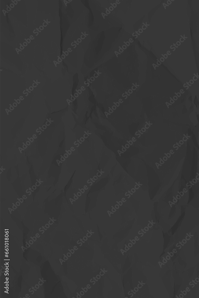 Fototapeta premium Black clean crumpled paper