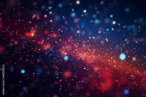 Abstract Glowing Particles Background