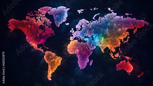 An image of a world map, highlighting the influence of geographic background on experiences and perspectives © kwanchaift