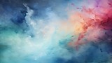 Watercolor abstract blue winter background, Background Image,Desktop Wallpaper Backgrounds, HD