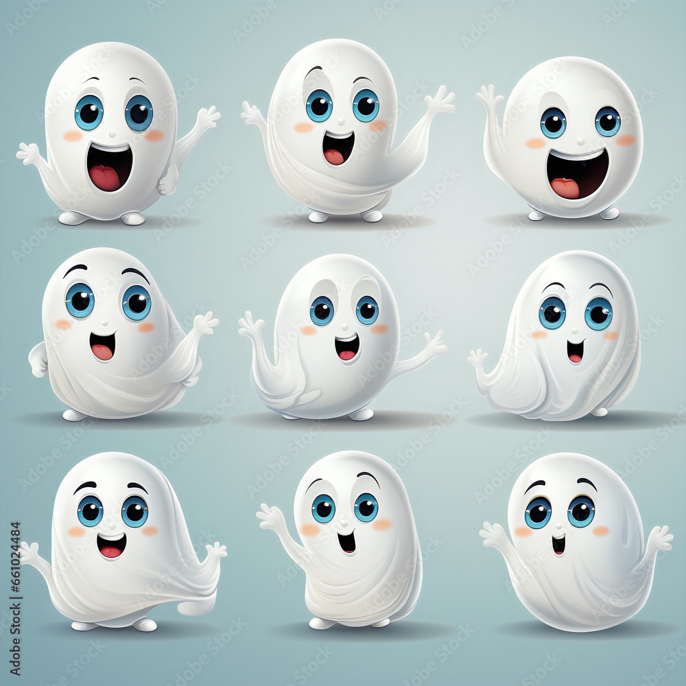 Friendly Ghost Cartoon - Professional Design Friendly Ghost Cartoon - Professional Design