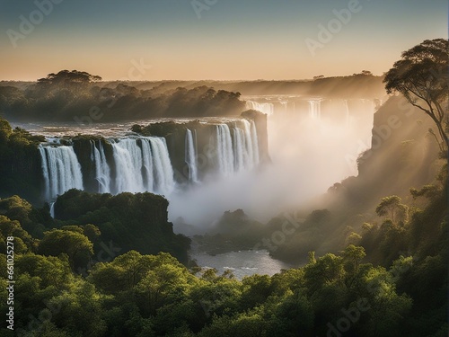 Foz de Iguazu photorealistic image of Iguazu Falls