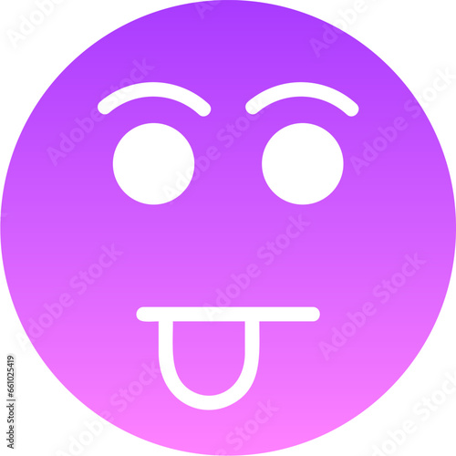 tease Glyph Gradient Icon pictogram symbol visual illustration