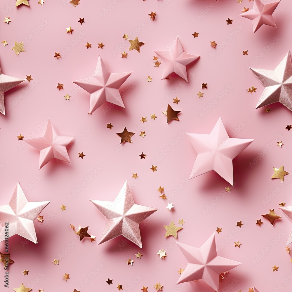 stars on a pink stars on a pink