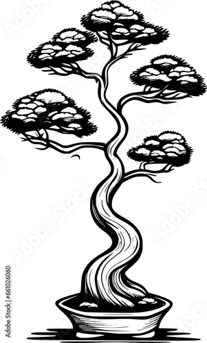 bonsai tree cartoon