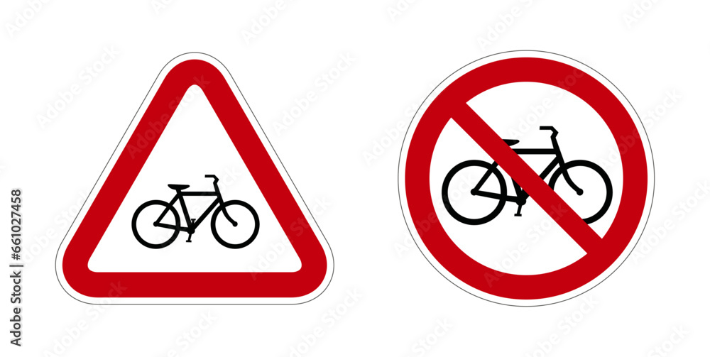 Pictogramme icone et symbole interdit vélo Pictogramme icone et symbole interdit vélo