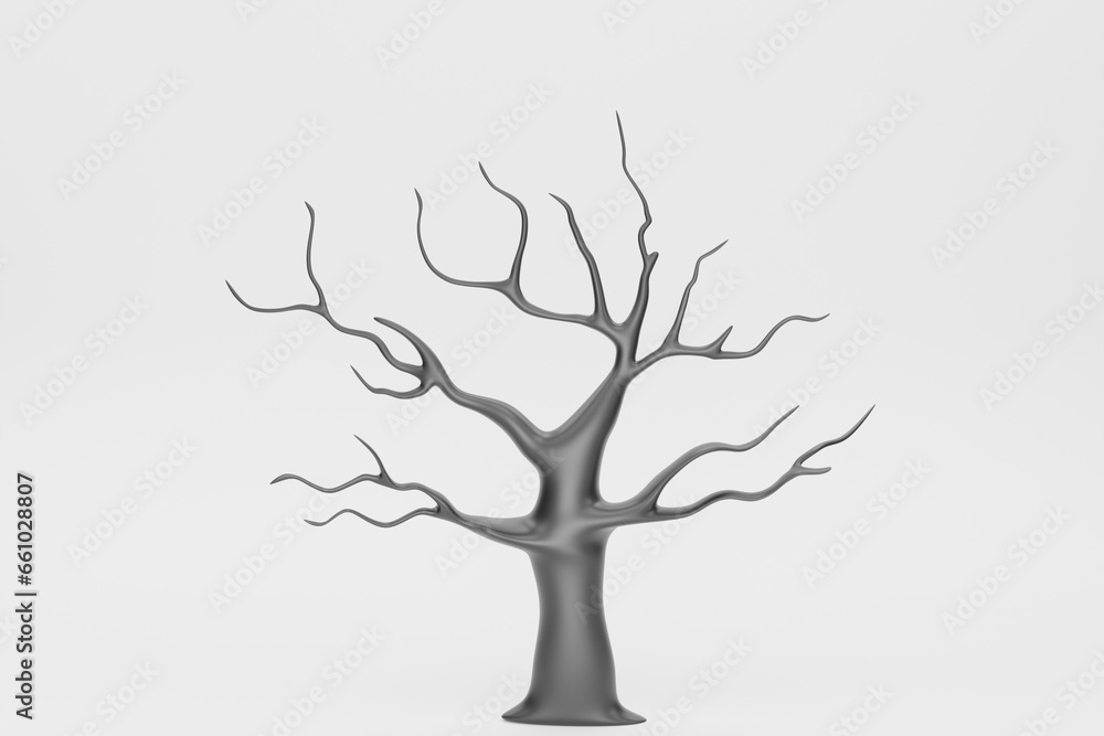 Fototapeta premium Dead tree with full moon, Halloween