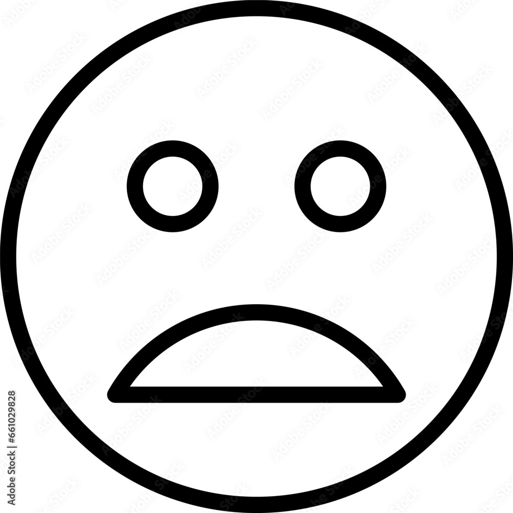 Naklejka premium crying Line Icon pictogram symbol visual illustration