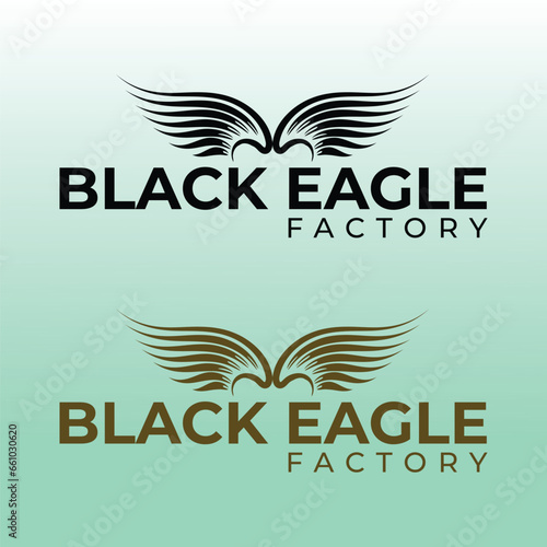 Eagle logo vector, Black Eagle Logo