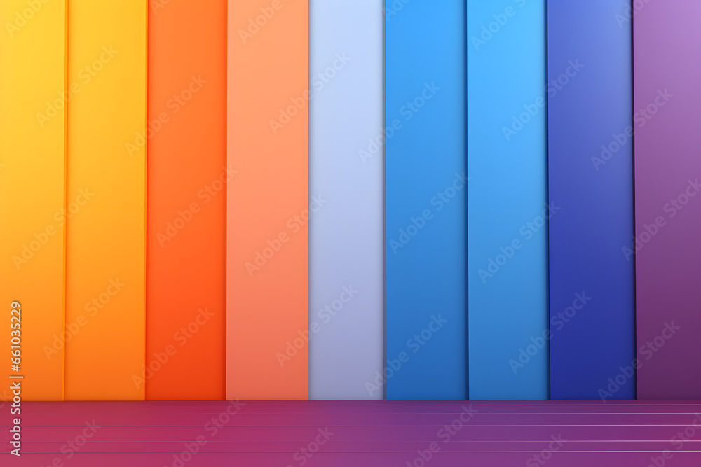 Vertical gradient panels transition from pink to light blue Vertical gradient panels transition from pink to light blue